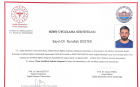 Dr. Nurullah Doster Medikal Estetik Tıp Doktoru sertifikası