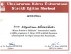 Uzman Dil ve Konuşma Terapisti Oğuzhan Köseoğlu Dil Konuşma Bozuklukları sertifikası