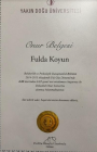 Uzm. Kl. Psk. Fulda Koyun Psikoloji sertifikası