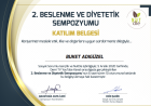 Dyt. Buket Adıgüzel Avcı Diyetisyen sertifikası