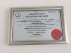 Dr. Dt. Nurbengu Yilmaz Diş Hekimi sertifikası