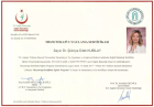 Dr. Dilek Kubilay Medikal Estetik Tıp Doktoru sertifikası