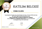 Dyt. Esma Elden Diyetisyen sertifikası