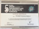 Op. Dr. Nuray Kitapçıoğlu Kadın Hastalıkları ve Doğum sertifikası