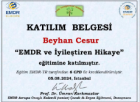 Psk. Dan. Beyhan Cesur Psikolojik Danışman sertifikası