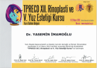 Op. Dr. Yasemin İmamoğlu Plastik Rekonstrüktif ve Estetik Cerrahi sertifikası