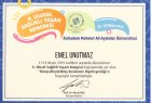 Uzm. Dyt. Emel Unutmaz Duman Diyetisyen sertifikası