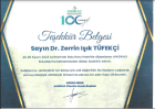 Dt. Zerrin Işık Tüfekçi Diş Hekimi sertifikası
