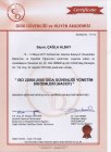Dyt. Çağla ALBAY Diyetisyen sertifikası