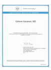 Prof. Dr. Göksun Karaman Dermatoloji sertifikası
