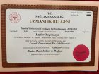 Op. Dr. Leylim Yalçınkaya Kadın Hastalıkları ve Doğum sertifikası