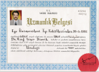 Prof. Dr. R. Taner Divrik Üroloji sertifikası