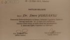 Op. Dr. Emre Yurdakul Ortopedi ve Travmatoloji sertifikası