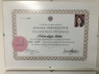 Dr. Dt. Özge Aktaş Özçıkrıkcı Diş Hekimi sertifikası