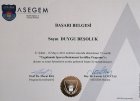 Uzm. Dyt. Duygu Beşoluk Diyetisyen sertifikası