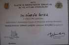 Op. Dr. Zübeyir Örter Plastik Rekonstrüktif ve Estetik Cerrahi sertifikası