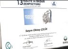 Op. Dr. Oktay Çelik Genel Cerrahi sertifikası