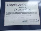 Dt. Ayşegül Zor Diş Hekimi sertifikası