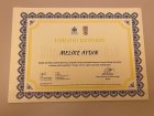 Psk. Melike Aydın Psikoloji sertifikası
