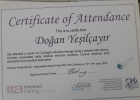 Dt. Doğan Yeşilçayır Diş Hekimi sertifikası