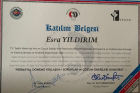 Klinik Psikolog  Esra Yıldırım Psikoloji sertifikası
