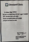Op. Dr. Mehmet Akgün Tepeli Genel Cerrahi sertifikası