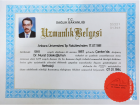 Prof. Dr. Murat Çolakoğlu Dahiliye - İç Hastalıkları sertifikası
