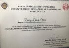 Uzm. Dr. Rukiye Çolak Sivri Çocuk ve Ergen Psikiyatristi sertifikası