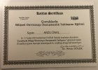 Uzm. Kl. Psk. Arzu Ünal Psikoloji sertifikası