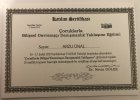 Uzm. Kl. Psk. Arzu Ünal Psikoloji sertifikası