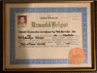 Prof. Dr. Afksendiyos Kalangos Kalp Damar Cerrahisi sertifikası