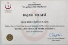 Doç. Dr. Hatice Çelik Kadın Hastalıkları ve Doğum sertifikası