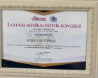 Dr. Hasan Aktoprak Medikal Estetik Tıp Doktoru sertifikası