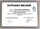 Psk. Fatma Betül Demirhan Psikoloji sertifikası