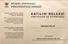 Dr. Öğr. Üyesi Kenan Polat Psikolojik Danışman sertifikası