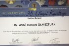 Op. Dr. Avni Hakan Ölmeztürk Plastik Rekonstrüktif ve Estetik Cerrahi sertifikası