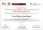 Klinik Psikolog  Mehmet Emin Kızgın Psikoloji sertifikası