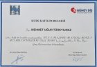 Dt. Mehmet Uğur Türkyılmaz Diş Hekimi sertifikası