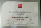 Dt. Fethi Bayar Diş Hekimi sertifikası