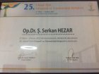 Yrd. Doç. Dr. Ş. Serkan Hezar Ortopedi ve Travmatoloji sertifikası