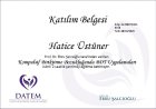 Uzm. Psk. Hatice Üstüner Psikoloji sertifikası
