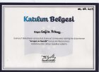 Dyt. Çağla ALBAY Diyetisyen sertifikası