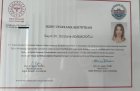 Uzm. Dr. Dürdane Adanacıoğlu Medikal Estetik Tıp Doktoru sertifikası