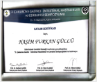 Op. Dr. Haşim Furkan Güllü Genel Cerrahi sertifikası