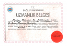 Prof. Dr. Şeminur Haznedaroğlu Romatoloji sertifikası