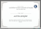 Psk. Dan. Aleyna Şengün Psikolojik Danışman sertifikası
