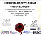 Psk. Dan. Didem Fanuscu Psikolojik Danışman sertifikası