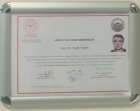 Dt. Teyfik Yaşar Diş Hekimi sertifikası
