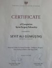 Prof. Dr. Seyit Ali Gümüştaş Ortopedi ve Travmatoloji sertifikası