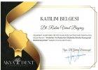 Dt. Rabia Varol Boyraz Diş Hekimi sertifikası